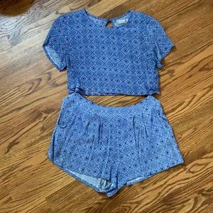 Rumor Boutique Blue two piece set